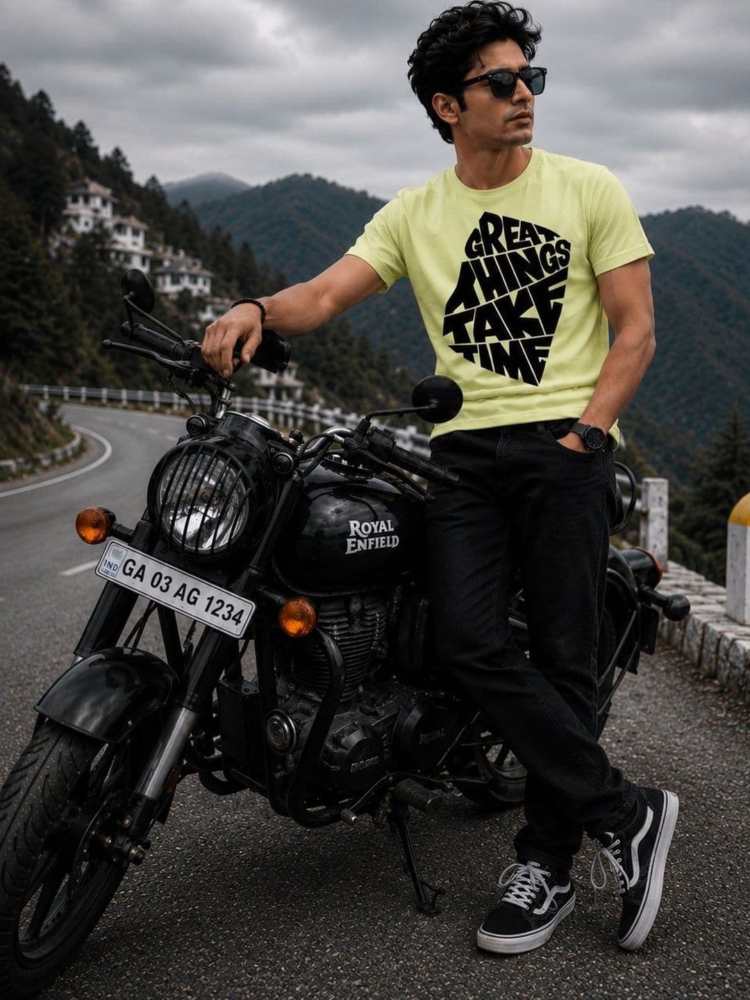 Y TULSI Men Typography Printed T-shirt - view 1