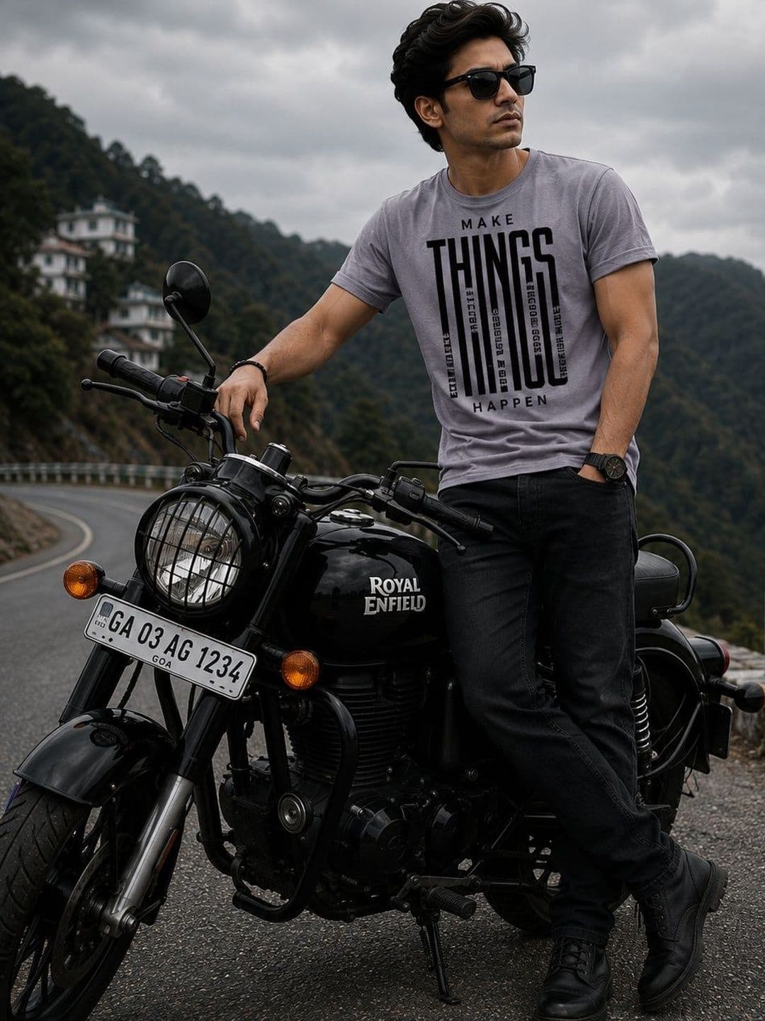 Y TULSI Men Typography Printed T-shirt - view 1