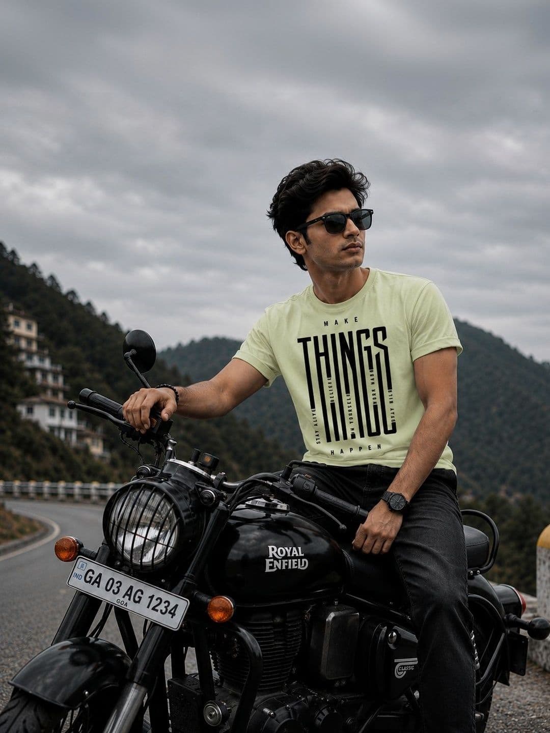 Y TULSI Men Typography Printed T-shirt - view 1