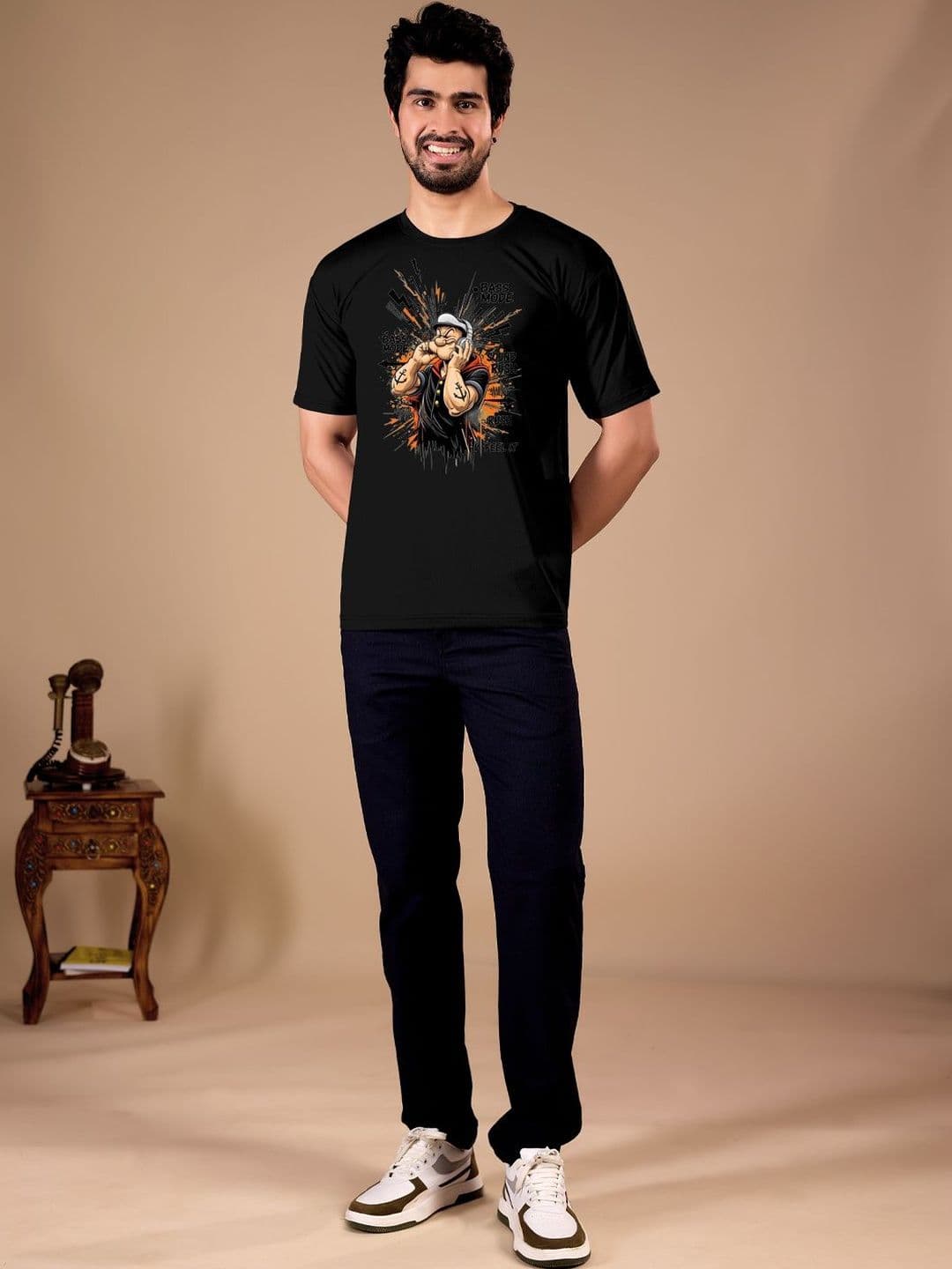 BAESD Men Graphic Printed Round Neck T-shirt - view 1