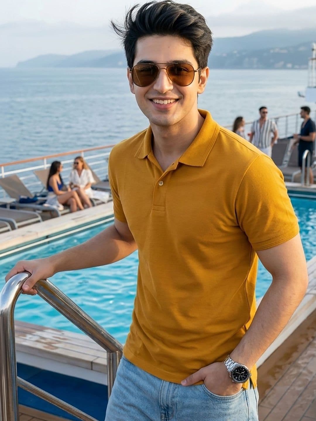 Kook N Keech Men Polo Collar T-shirt - view 1