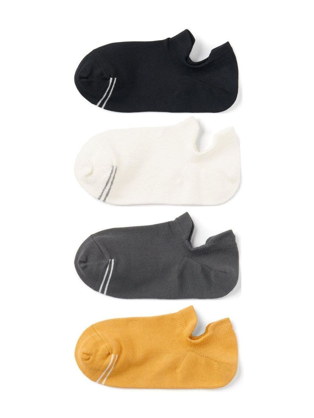 akeet trend Men Pack of 4 Cotton Assorted Striped Shoe Liners Socks - view 1