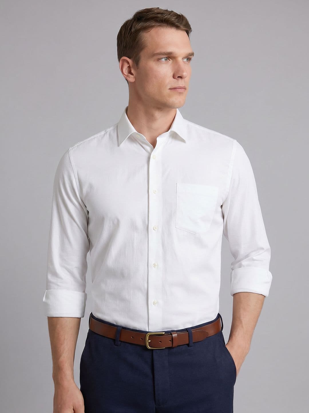 Blackberrys Spread Collar Pure Cotton Formal Shirt - view 1
