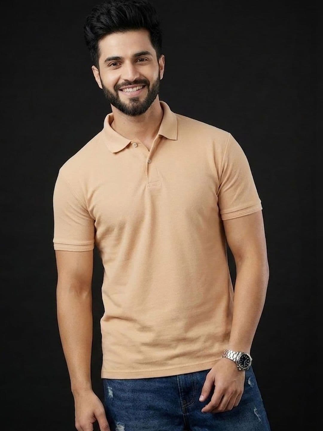 Mast & Harbour Men Polo Collar T-shirt - view 1
