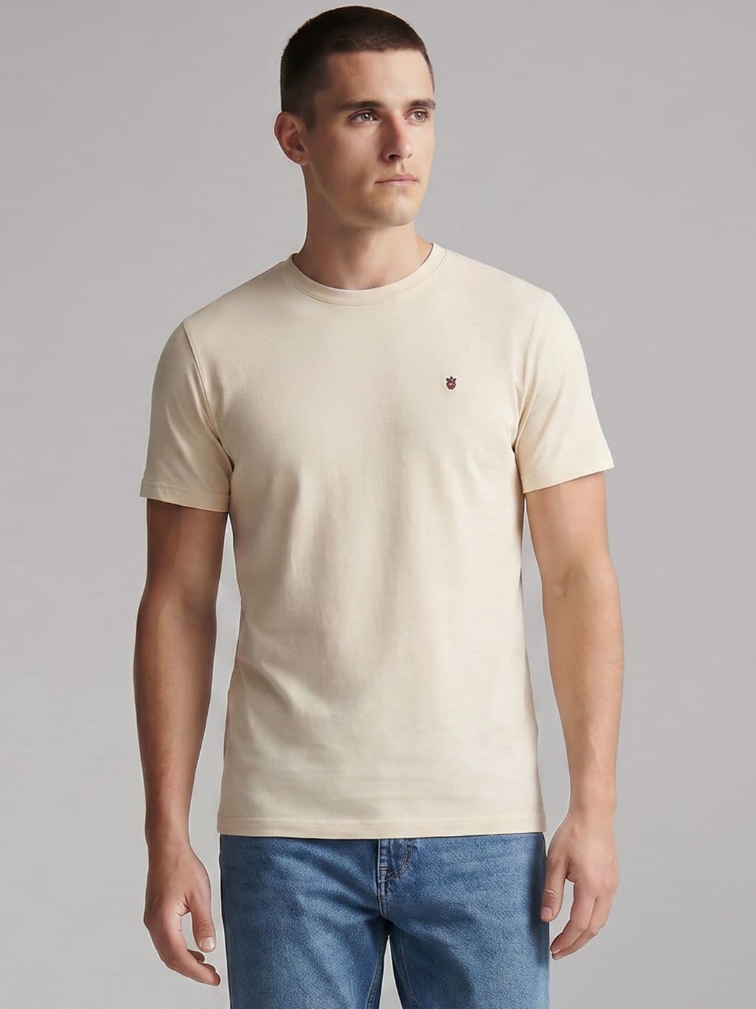 Louis Philippe Jeans Pure Cotton T-shirt - view 1