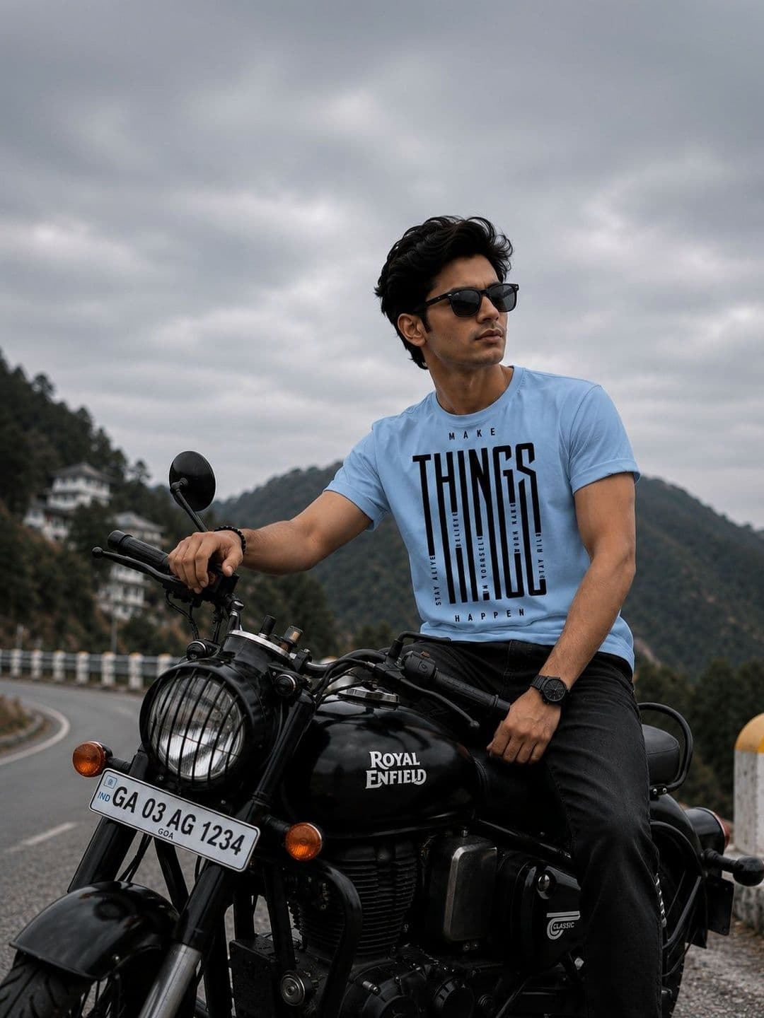 Y TULSI Men Typography Printed T-shirt - view 1