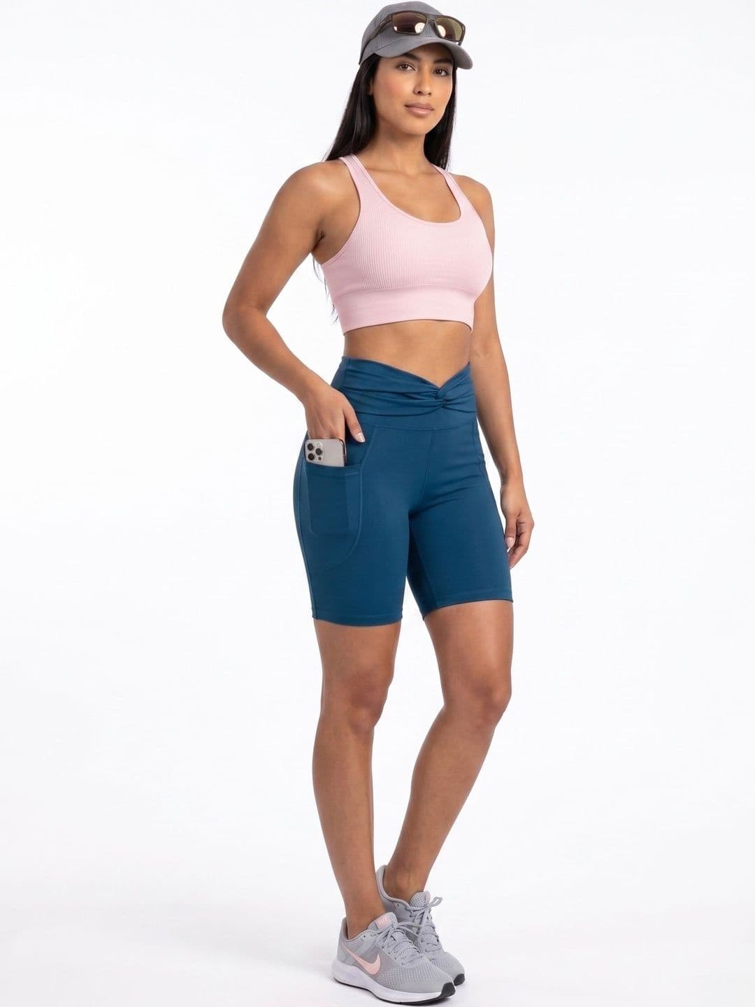 BENZOS Women Skinny Fit High-Rise Cycling Sports Shorts - view 1