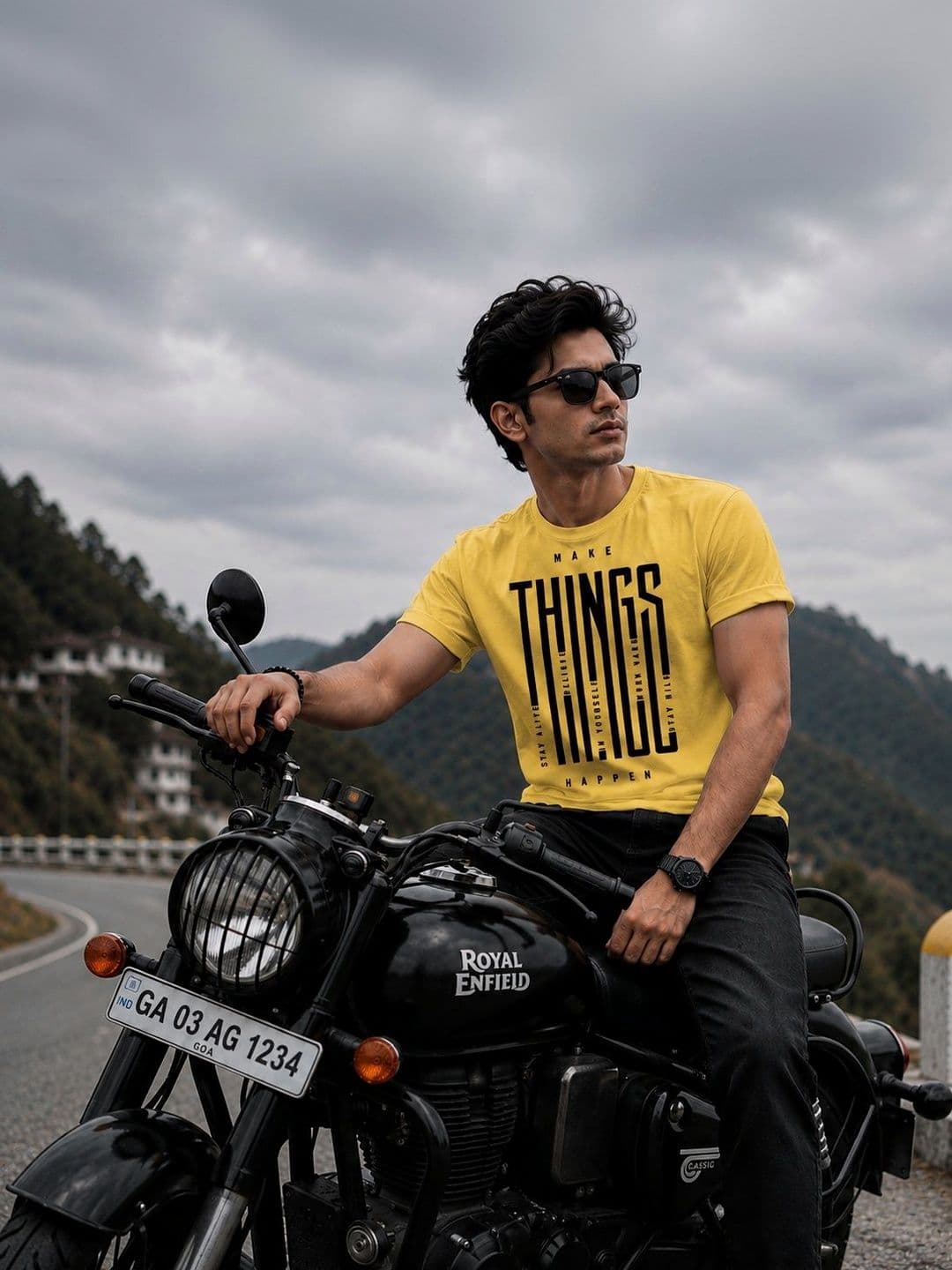 Y TULSI Men Typography Printed T-shirt - view 1