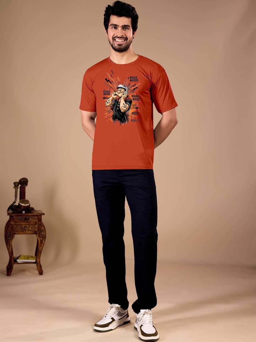 BAESD Men Popeye Printed T-shirt - view 1