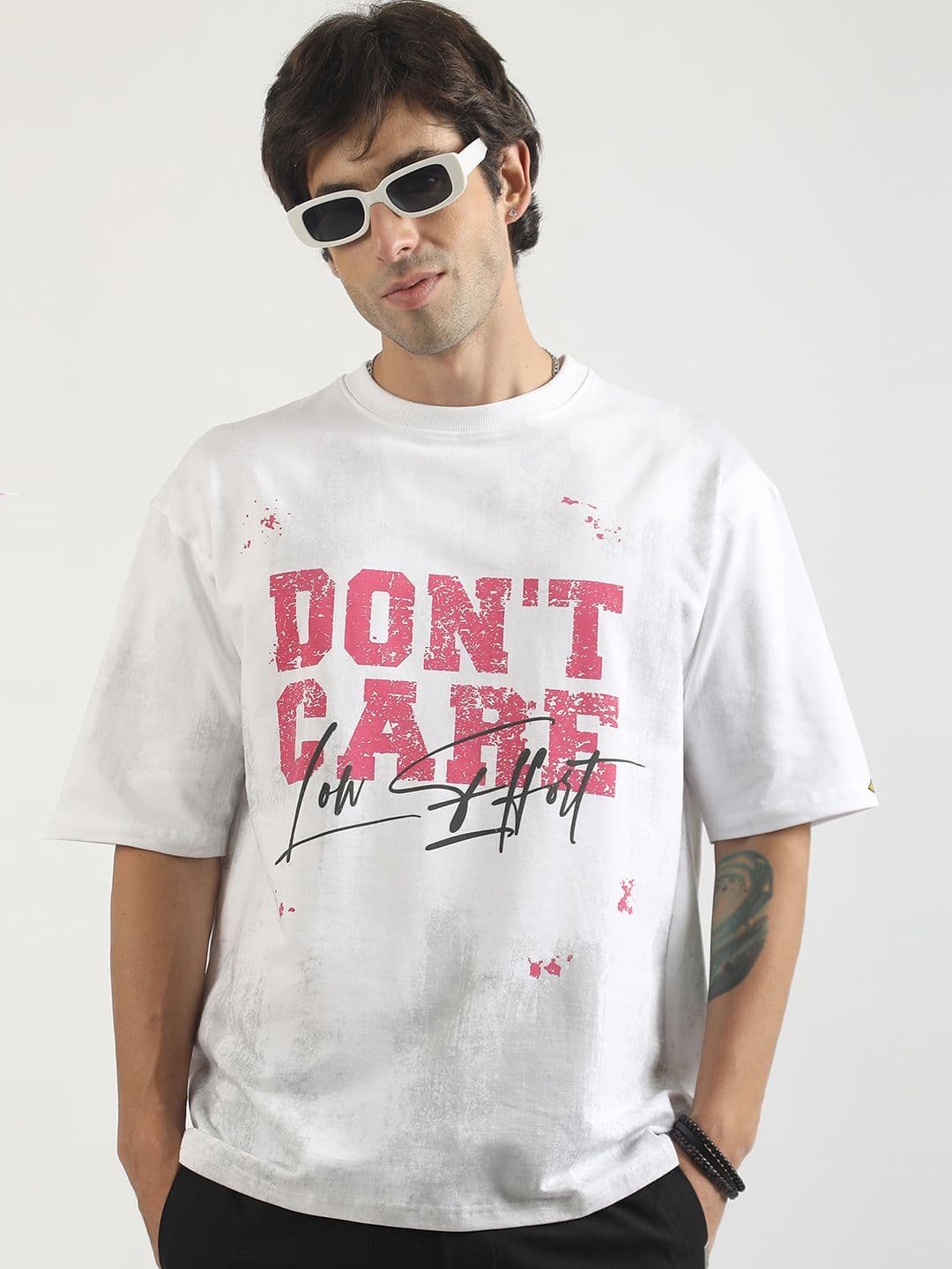 Maniac Men Typography Printed Round Neck Short Sleeves T-shirt - view 1