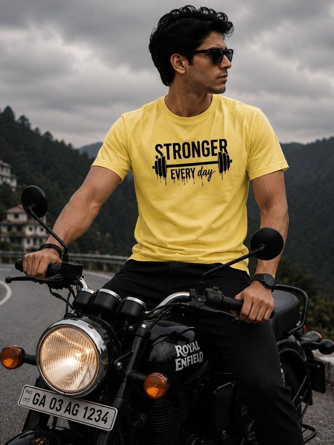 Y TULSI Men Typography Printed T-shirt - view 1