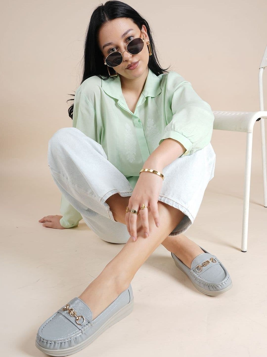 DressBerry Women Textured Loafers - view 1