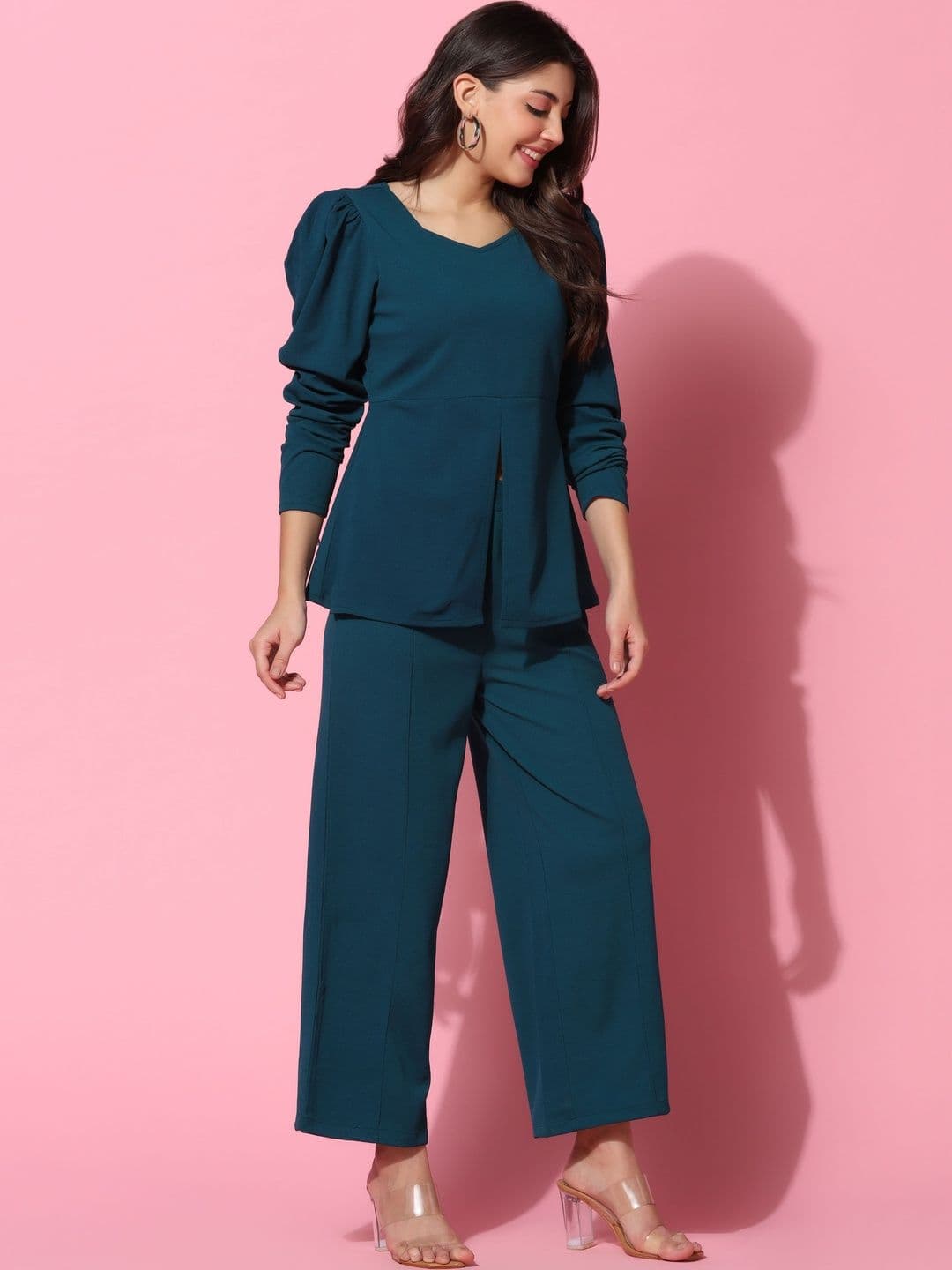 SZN Solid Top with Palazzos - view 1