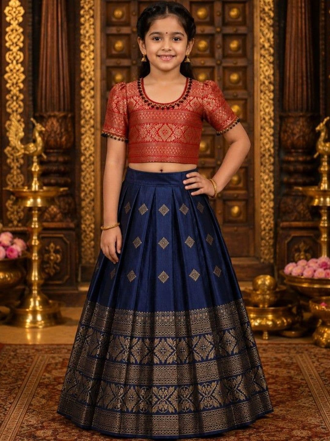 Xepon Girls Ready to Wear Lehenga & Choli Set - view 1
