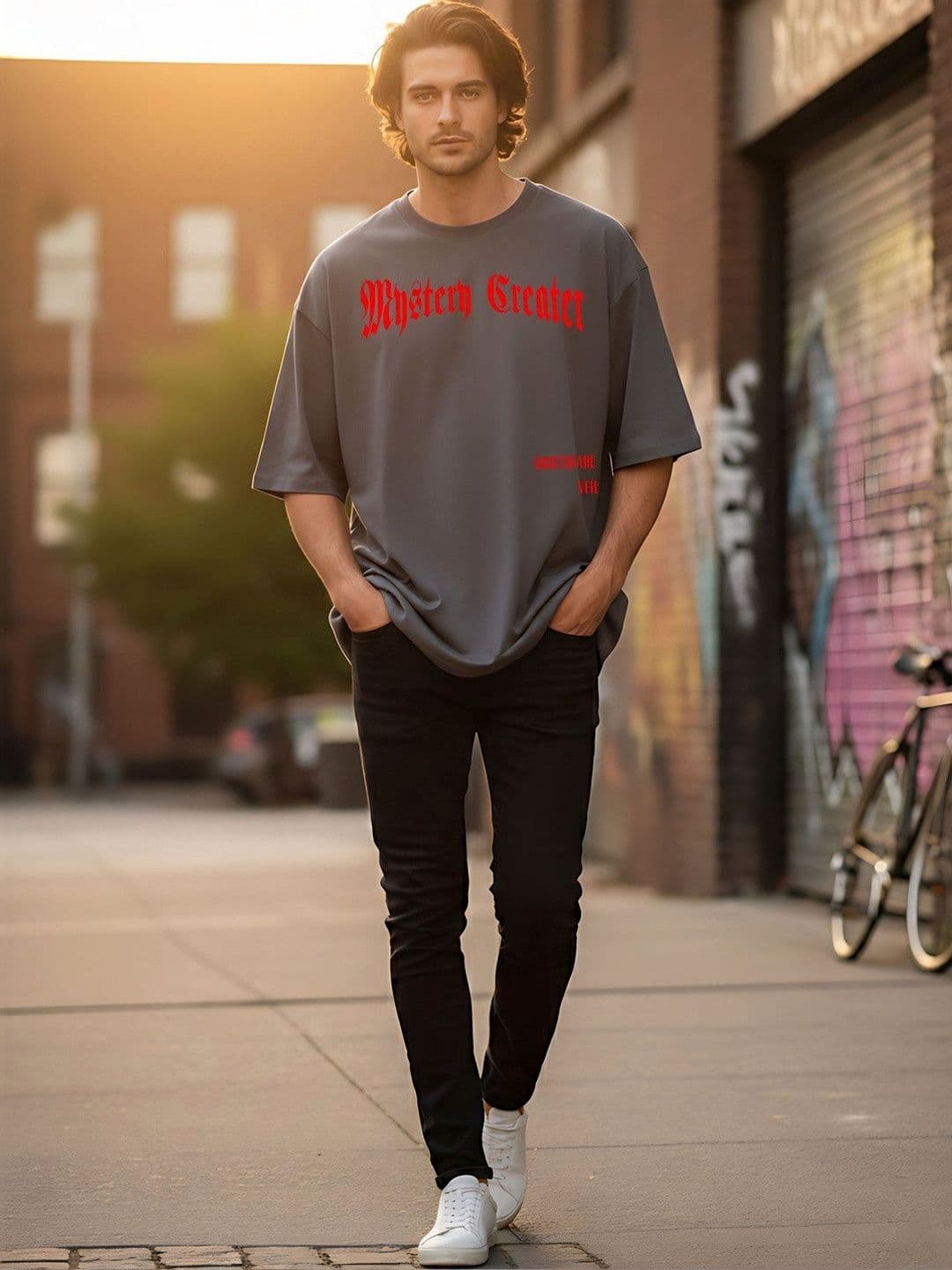 Kook N Keech Men Typography Printed Drop-Shoulder Sleeves T-shirt - view 1