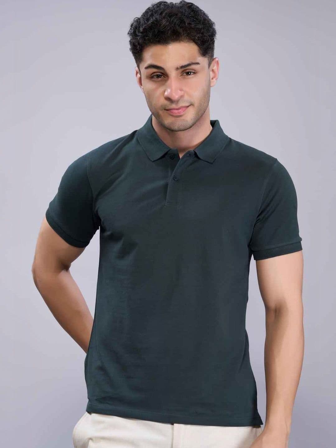 MAXZONE Men Polo Collar T-shirt - view 1