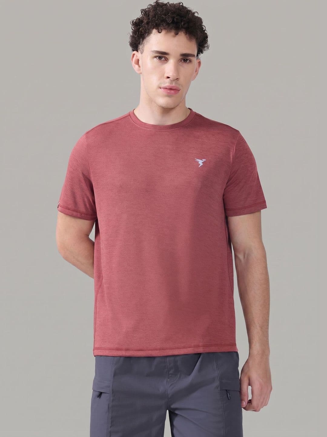 Technosport Men Brand Logo Slim Fit T-shirt - view 1