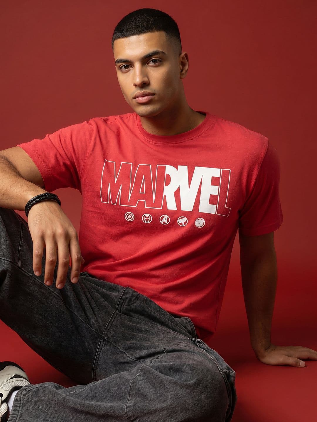 MARVEL STREET Marvel Printed Pure Cotton T-shirt - view 1