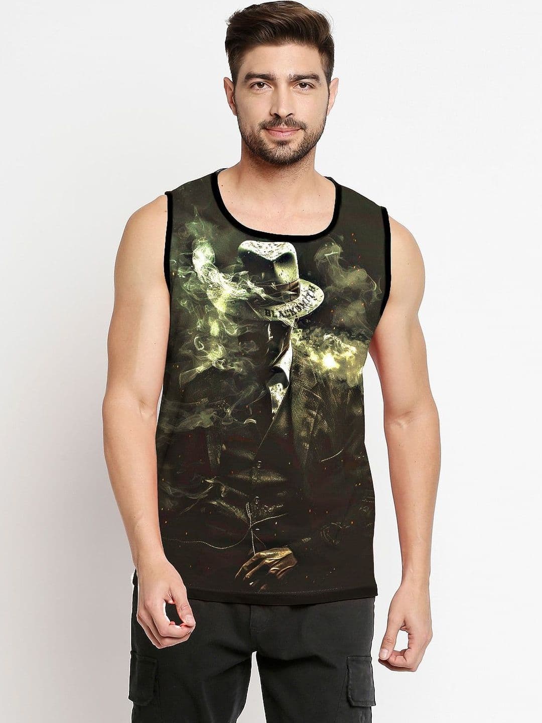 Blacksmith Printed Round Neck Tank Innerwear Vests - view 1