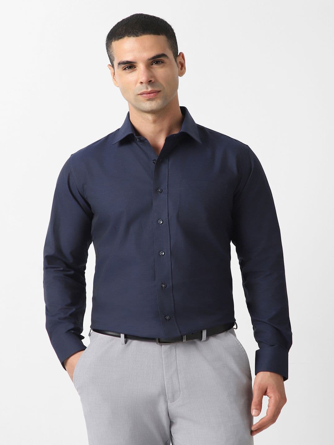 Van Heusen Spread Collar Pure Cotton Formal Shirt - view 1