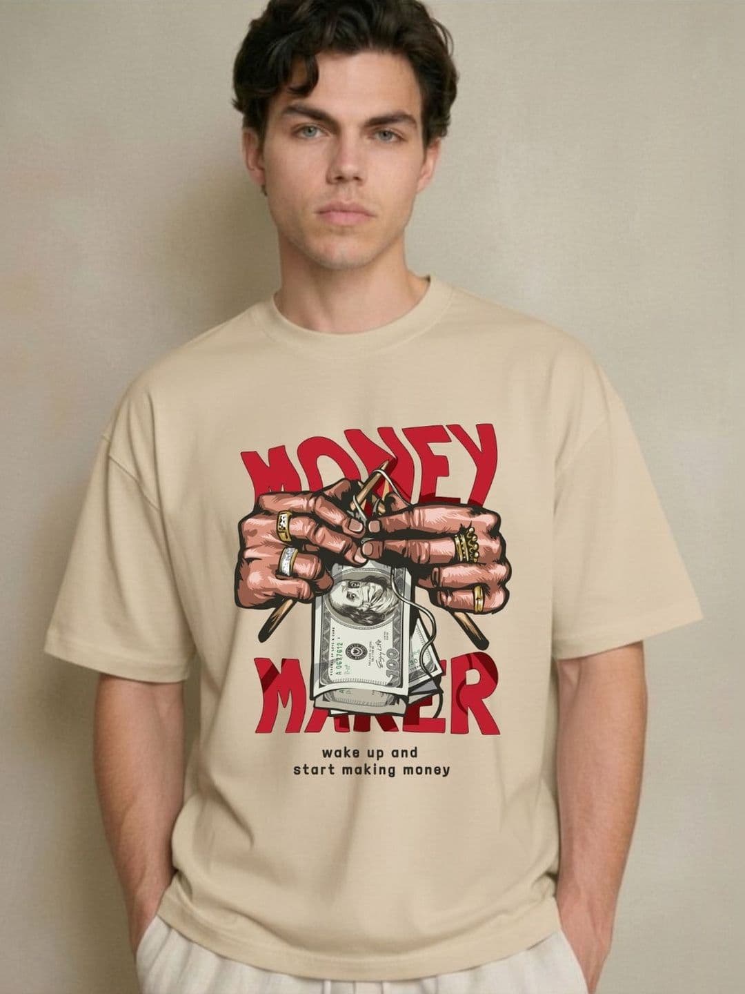 R.Code by The Roadster Life Co. Men Printed T-shirt - view 1