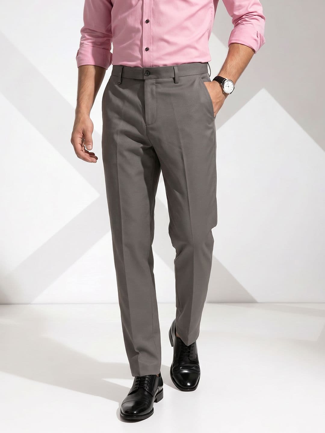 INVICTUS Men Slim Fit Formal Trousers - view 1