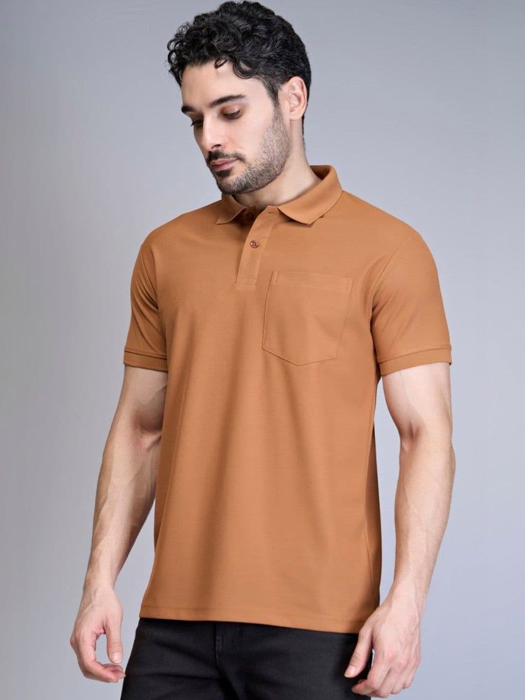 MAXZONE Men Polo Collar Pockets T-shirt - view 1