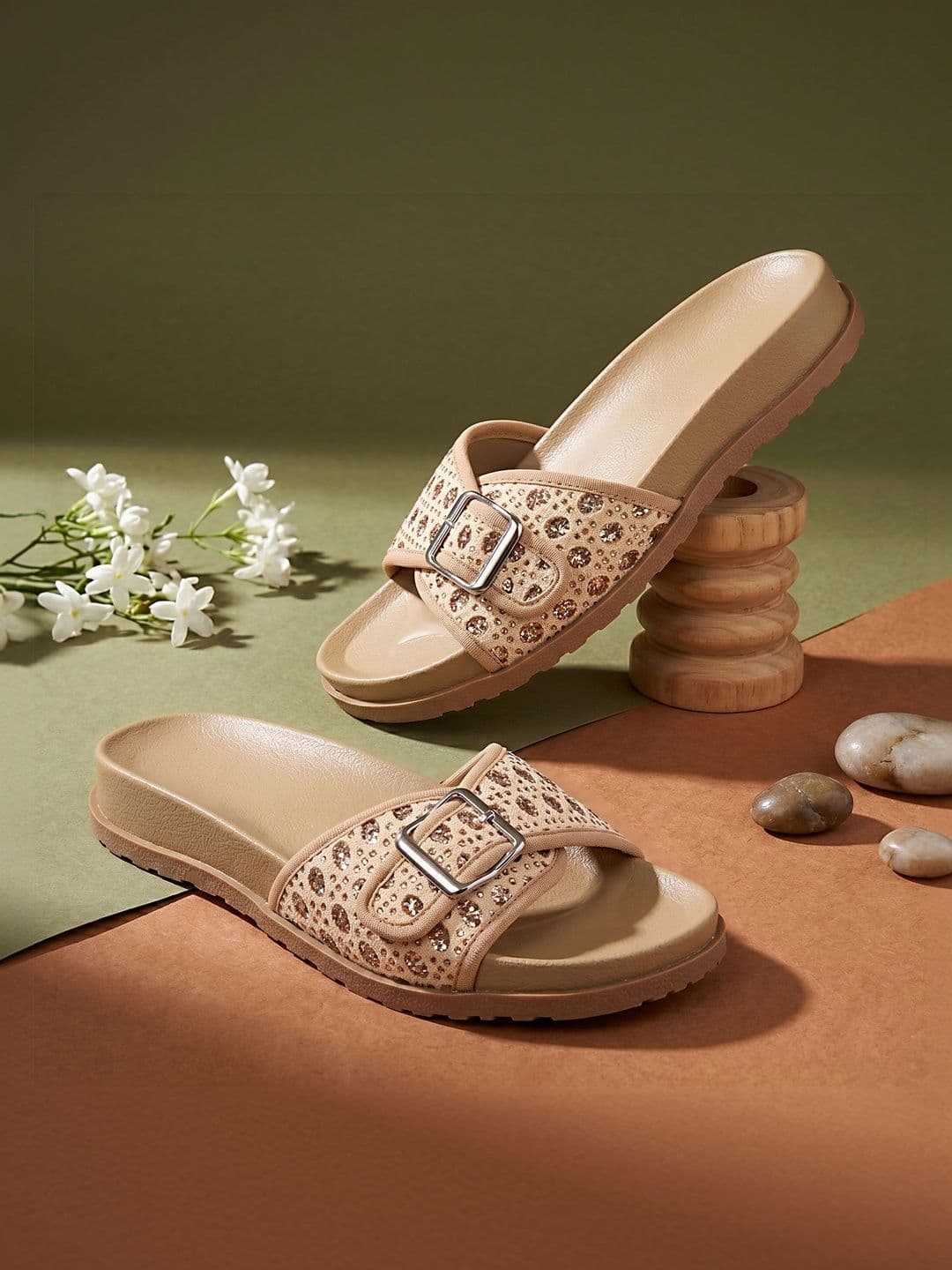 DressBerry Women Embellished Open Toe Flats - view 1