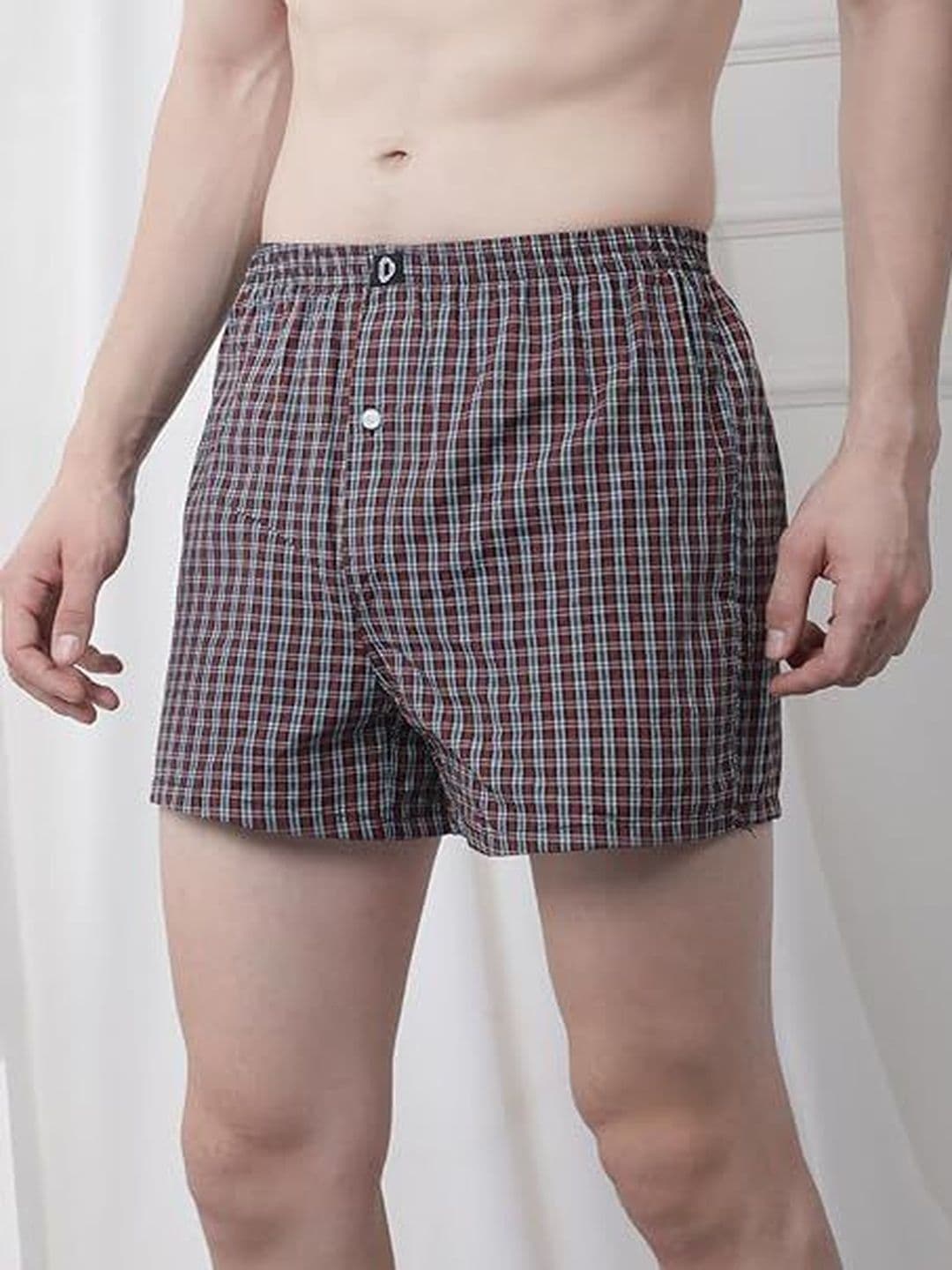 Dollar Pack Of 3 Checked Cotton Boxers TSSO-01-CHECK234-PO3 - view 1