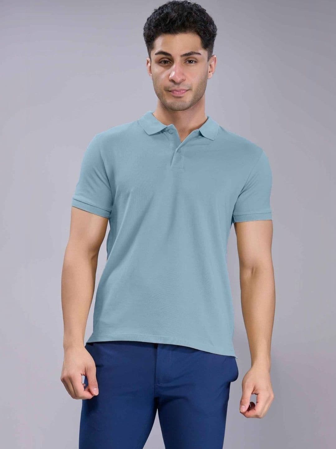 MAXZONE Men Polo Collar T-shirt - view 1