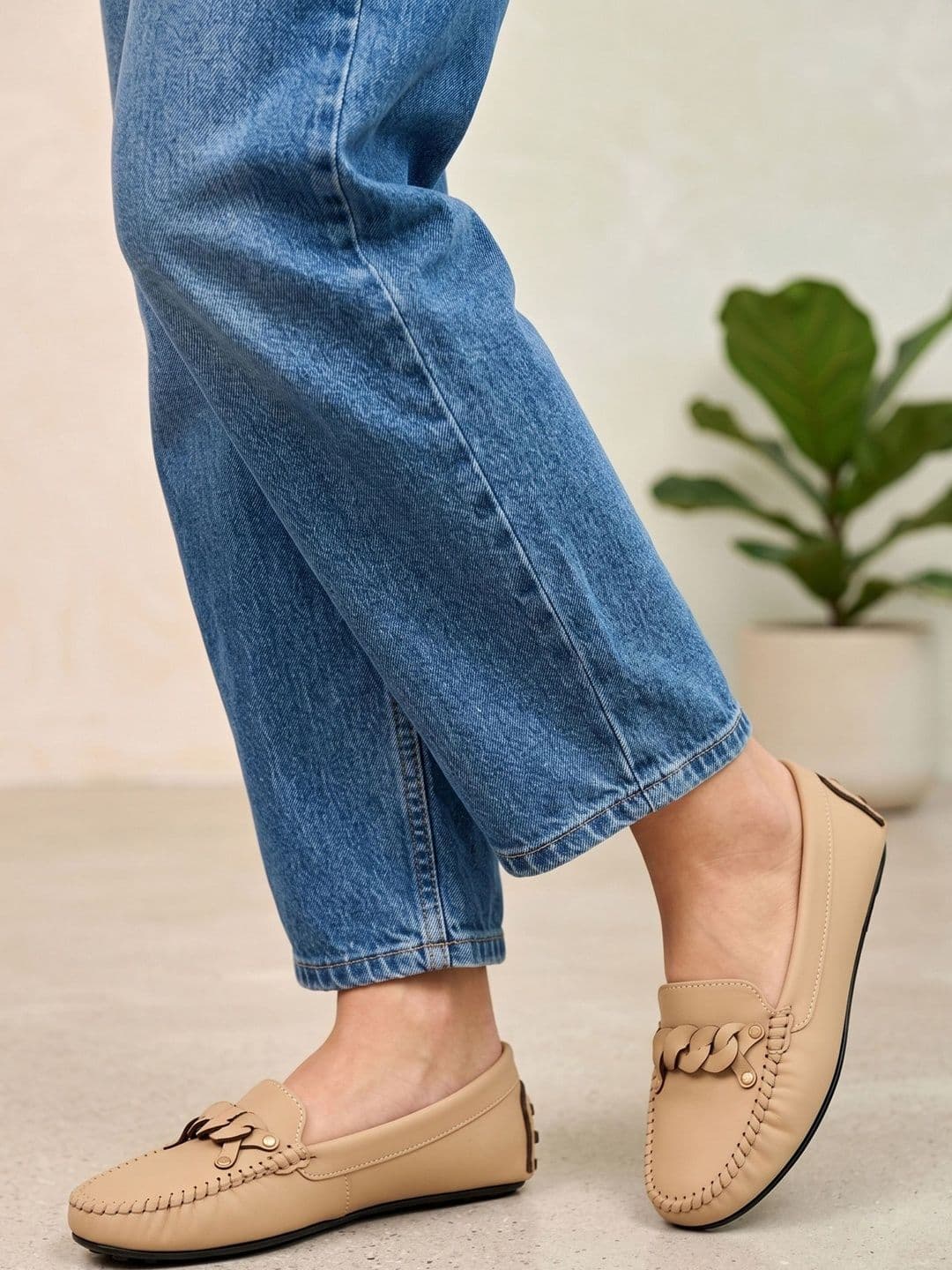 ALCAZO Women Textured Suede Loafers - view 1