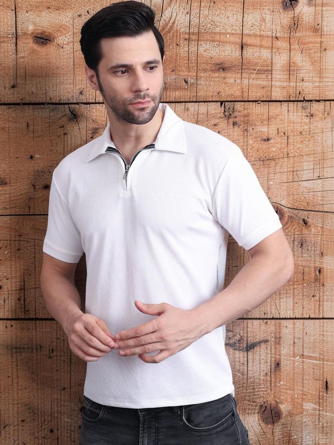 HERE&NOW Men Polo Collar T-shirt - view 1