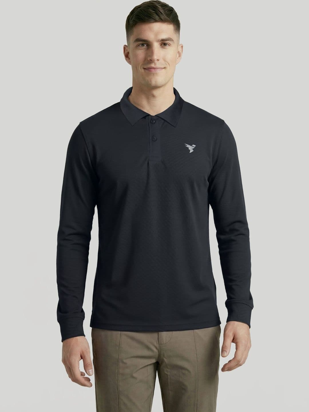 Technosport Men Brand Logo Polo Collar Slim Fit T-shirt - view 1