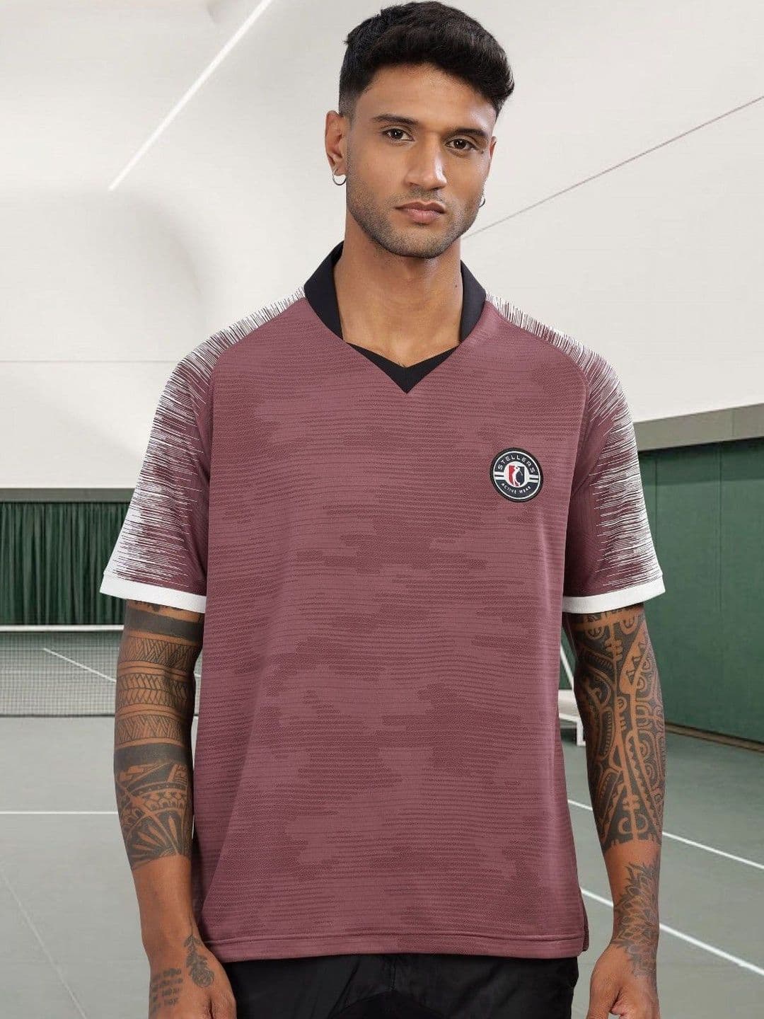 STELLERS Men Regular Fit Active Wear Polo Collared T-shirt - view 1