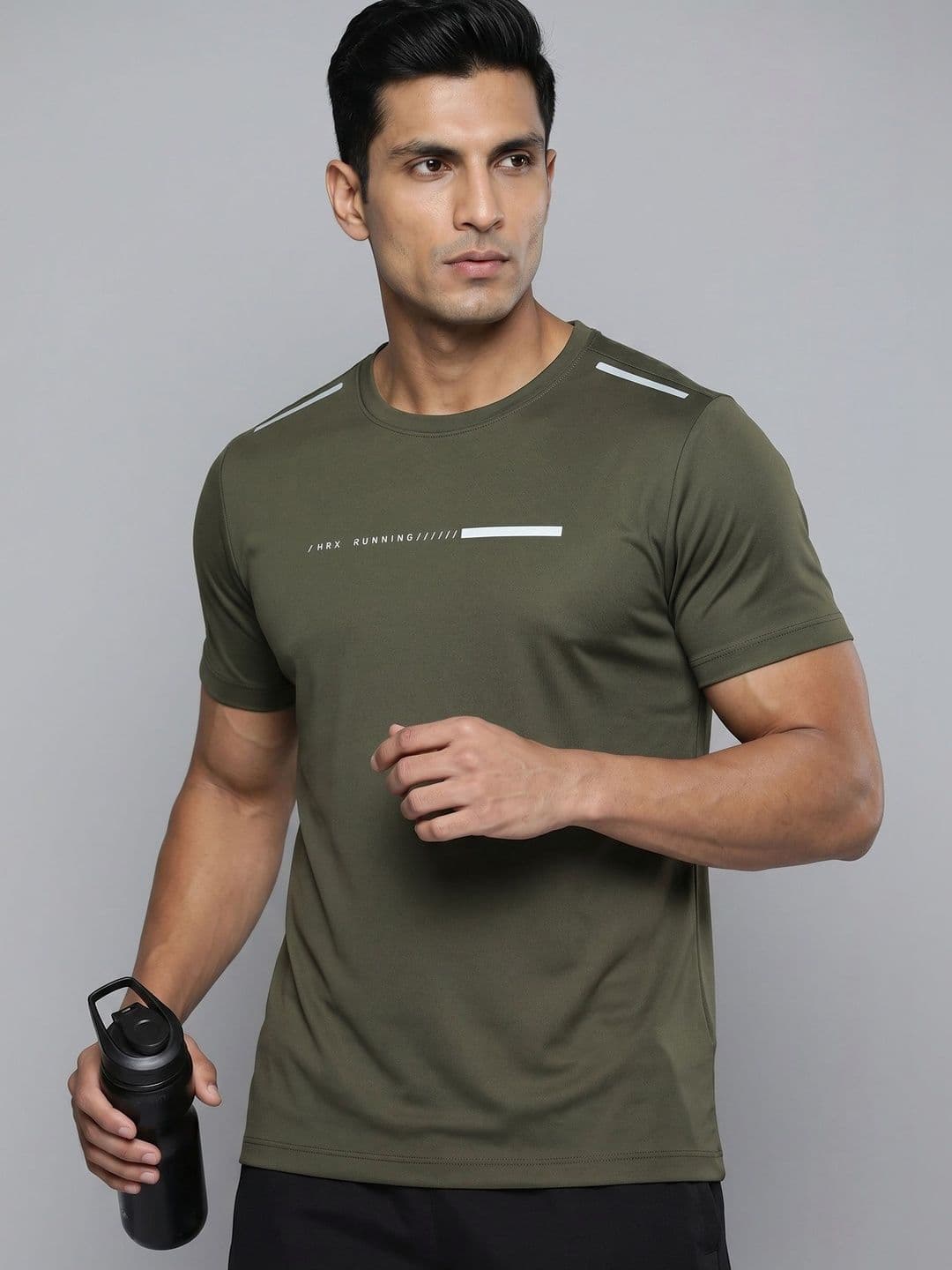 HRX by Hrithik Roshan Men Typography Printed Round Neck Short Sleeves T-shirt - view 1