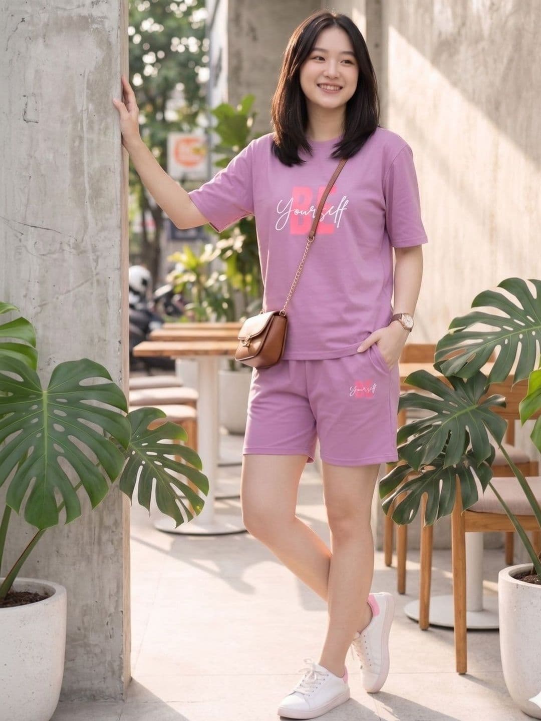 Keenuu Cotton Printed T-shirt with Shorts - view 1