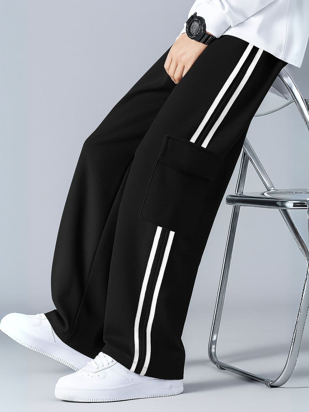 CHROVEL Men Relaxed Fit Training Track Pants - view 1