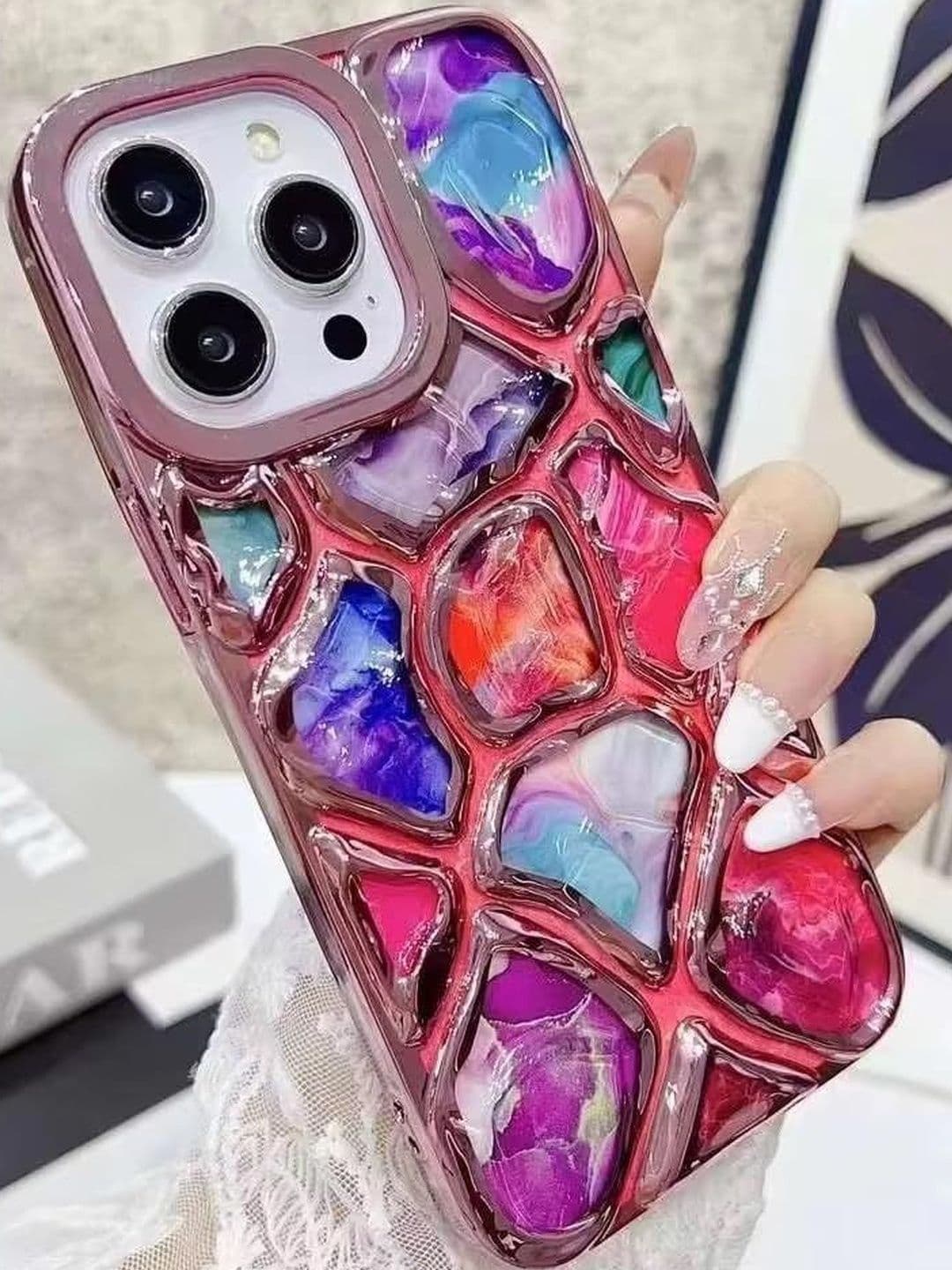 COVERLY Abstract Printed iPhone 15 Pro Max Back Case Mobile Accessories - view 1