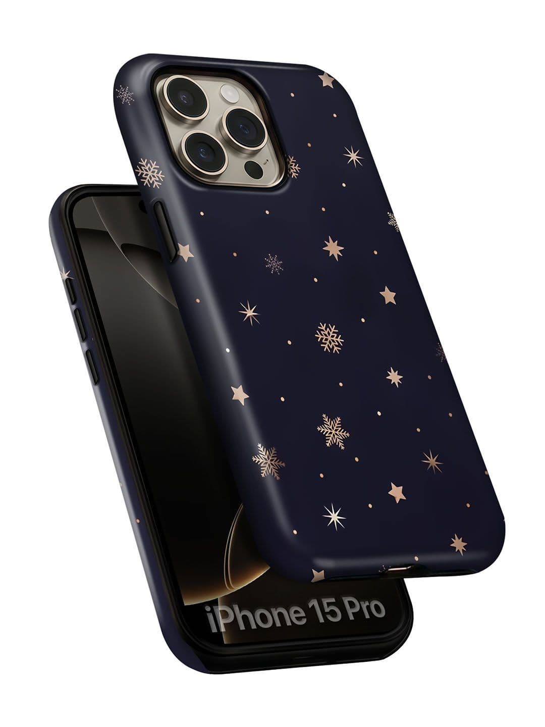 QRIOH Geometric Printed iPhone 15 Pro Back Case Mobile Accessories - view 1