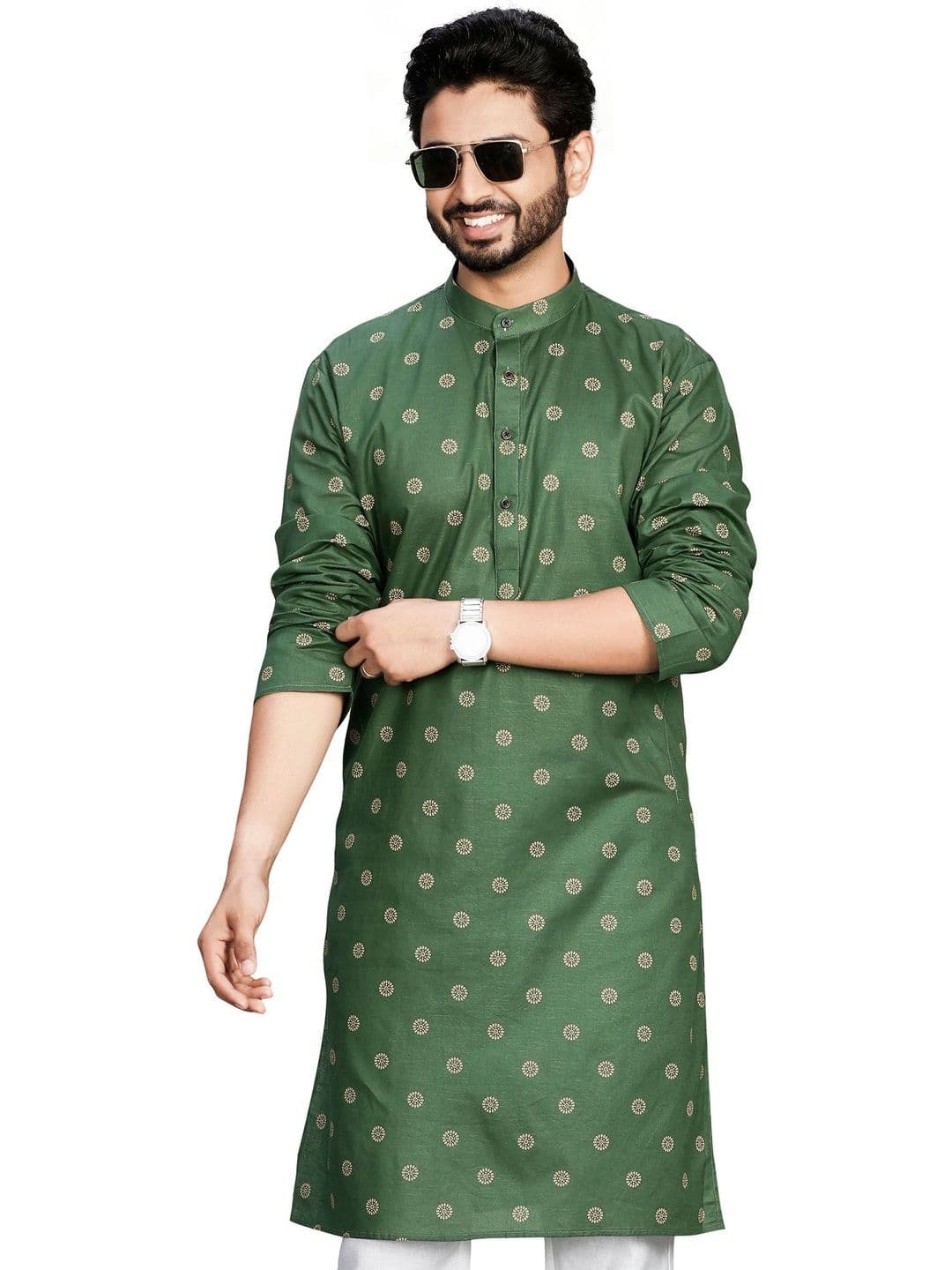 Authentics Men Ethnic Motifs Printed Kurta - view 1