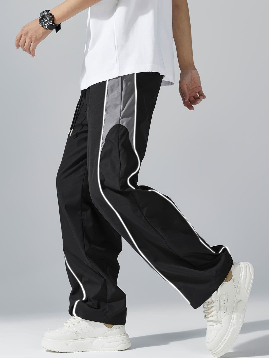 QUTUN Men Straight Fit Colourblocked Track Pants - view 1