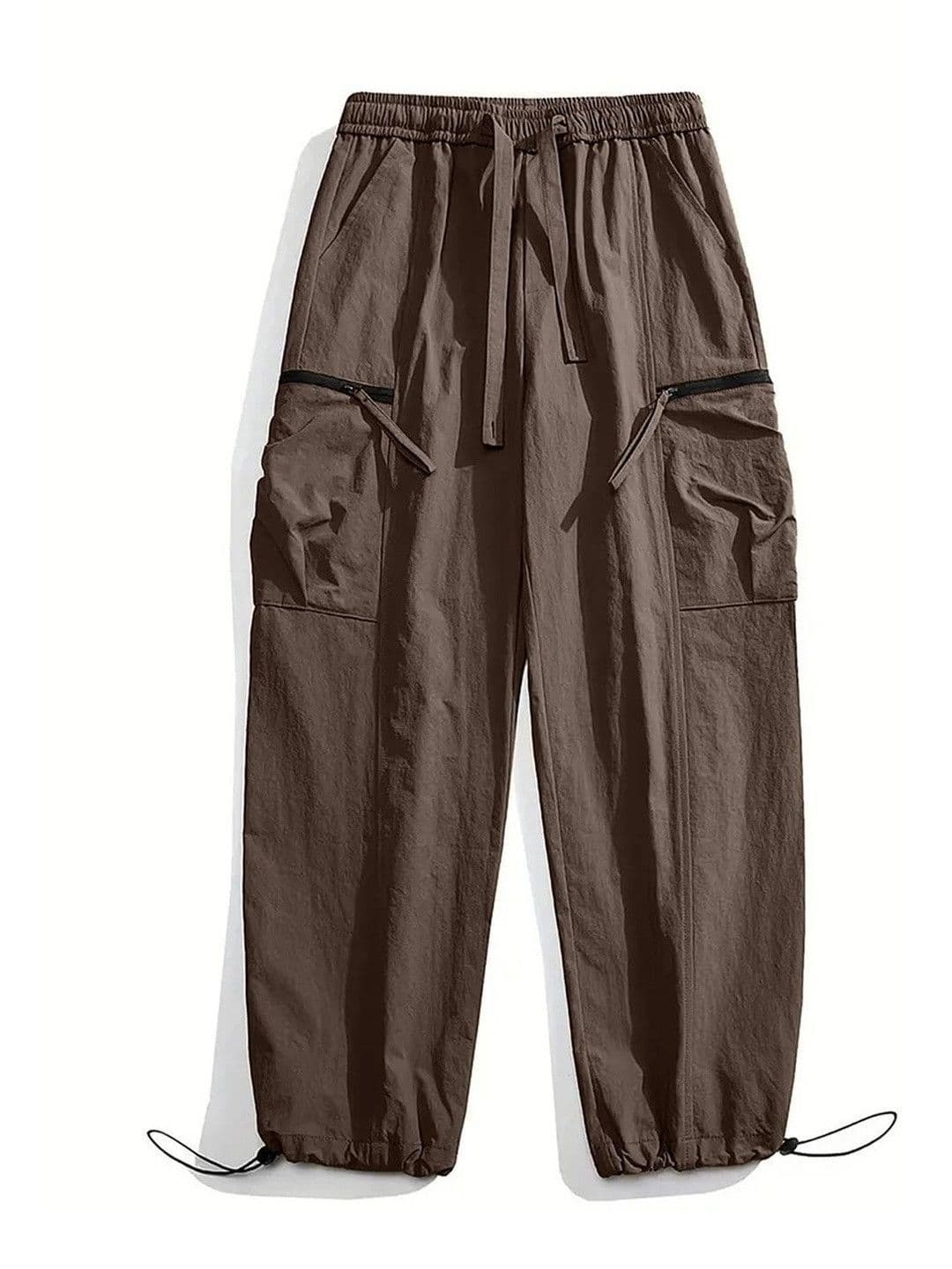 LRIPSOME Men Relaxed Loose Fit High-Rise Easy Wash Cargos Trousers - view 1