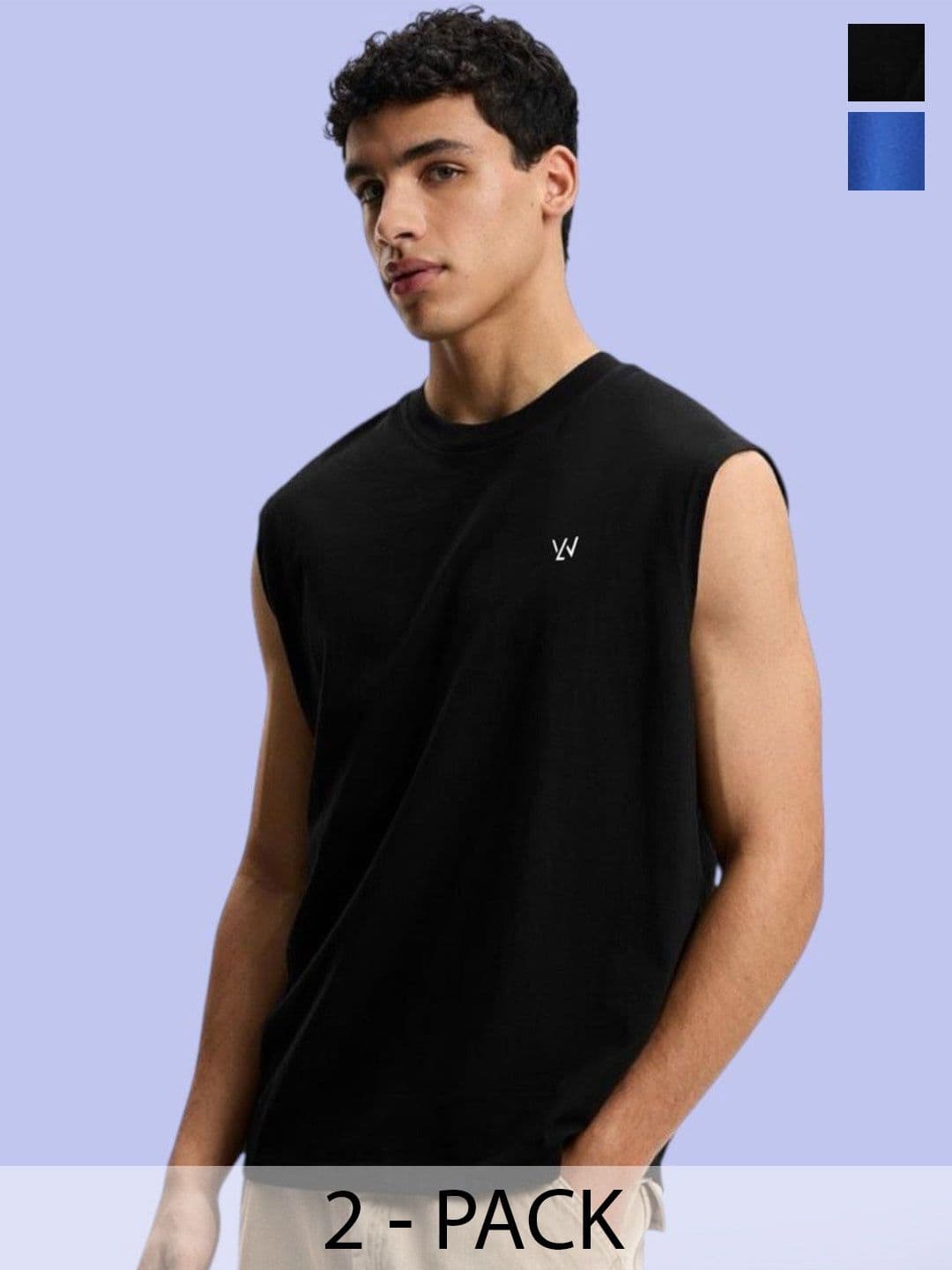 Le Werks Pack of 2 Gym Vest - view 1