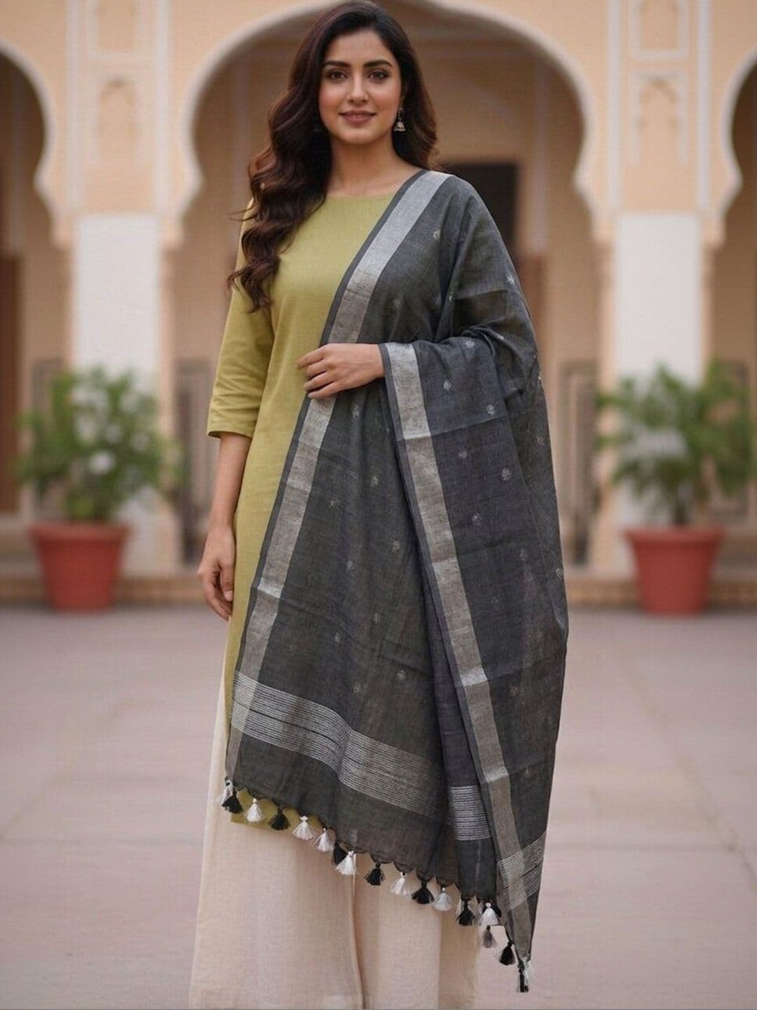 MOLCHA BY BABITA SINGH Woven Design Dupatta - view 1
