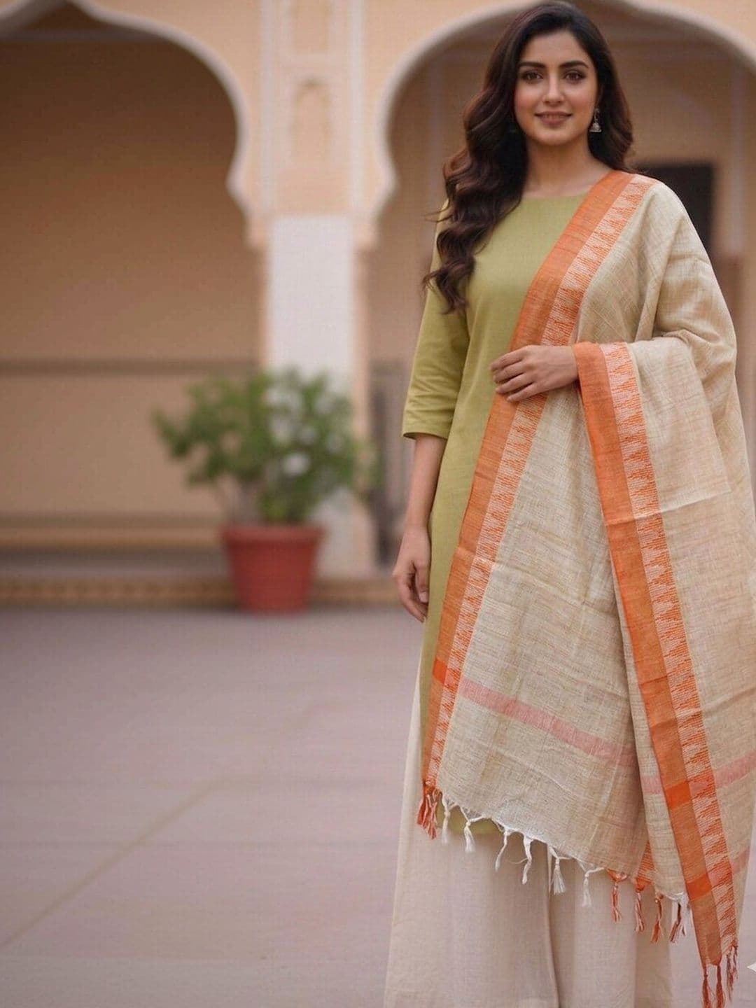 MOLCHA BY BABITA SINGH Woven Design Dupatta - view 1