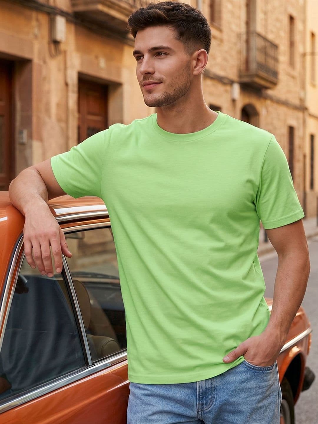 Bewakoof Men's Green T-Shirt - view 1