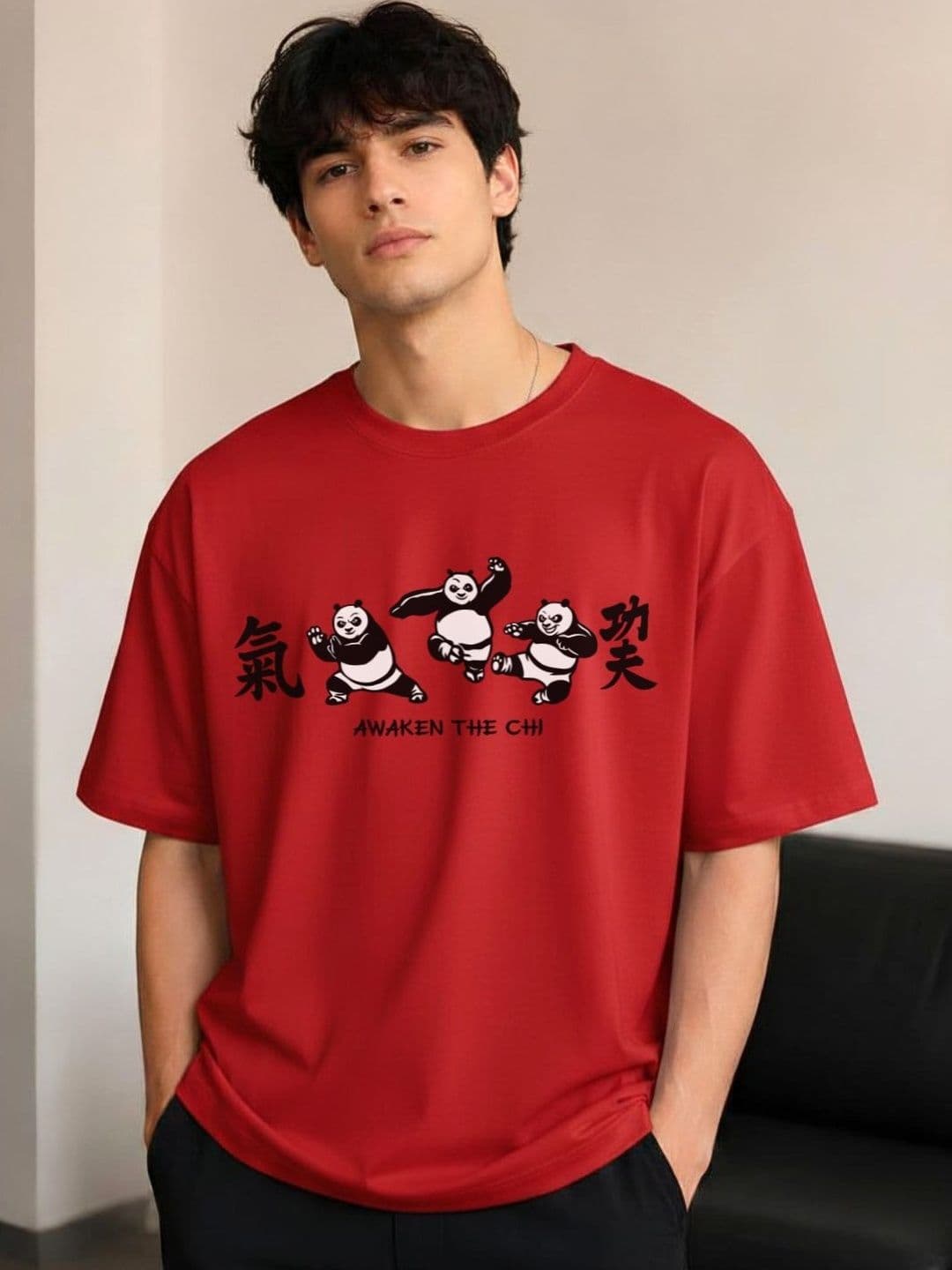 R.Code by The Roadster Life Co. Men Kung Fu Panda Printed T-shirt - view 1