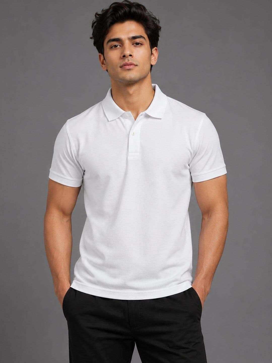 Mast & Harbour Men Polo Collar T-shirt - view 1