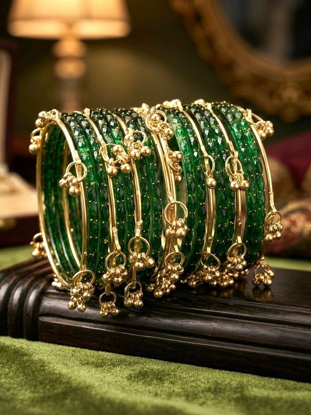 BeautyTrends Gold-Plated Pearls Bangle - view 1