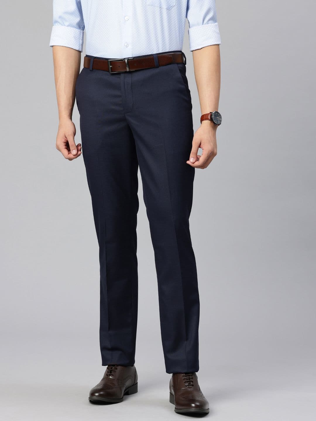 Majestic Man Slim Fit Wrinkle Free Formal Trousers - view 1